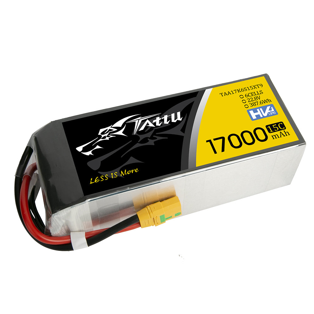 Tattu UAV Classic 17000mAh 6S batterie lipo HV XT90-S