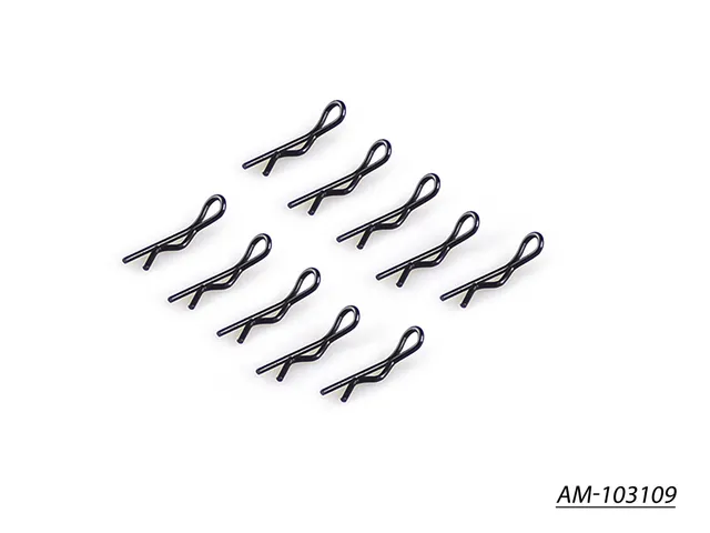Arrowmax Body Clip Clips Carrosserie 1/10 Noir x10