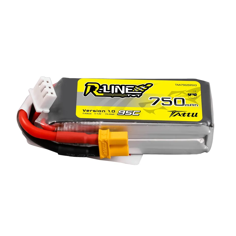 Tattu R-Line 750mAh 2S 95C batterie LiPo XT30