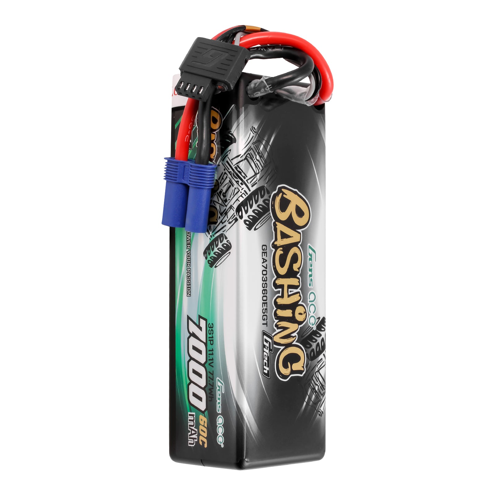 Gens Ace Bashing 7000mAh 3S batterie LiPo T Plug 60C