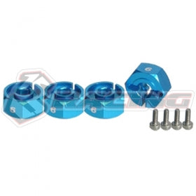 3Racing 3RAC-WX126 adaptateur roue 6mm bleu clair