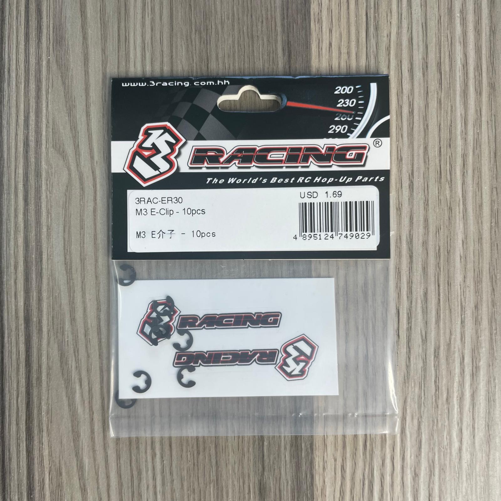 3Racing Parts E-clip M3 3RAC-ER30 clips x10