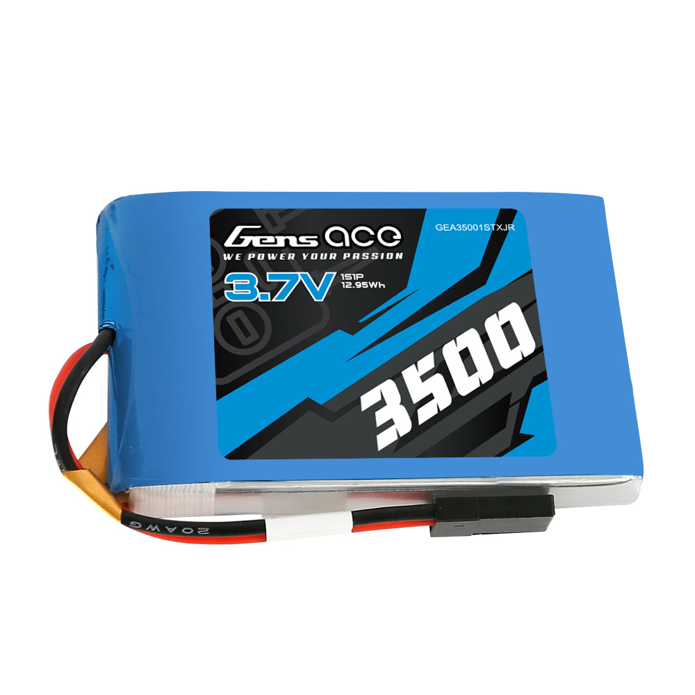 Gens Ace TX/RX 3500mAh 1S batterie lipo JR Sanwa MT-44