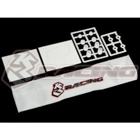 3Racing Parts 3RAC-WG195 ailettes 195mm touring 1/10 noir