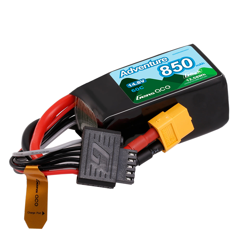 Gens Ace Adventure 850mAh 4S batterie lipo 14.8V 60C XT60