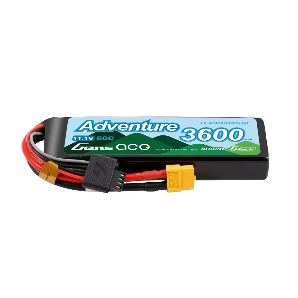Gens Ace Adventure 3600mAh 3S batterie LiPo HV XT60 60C