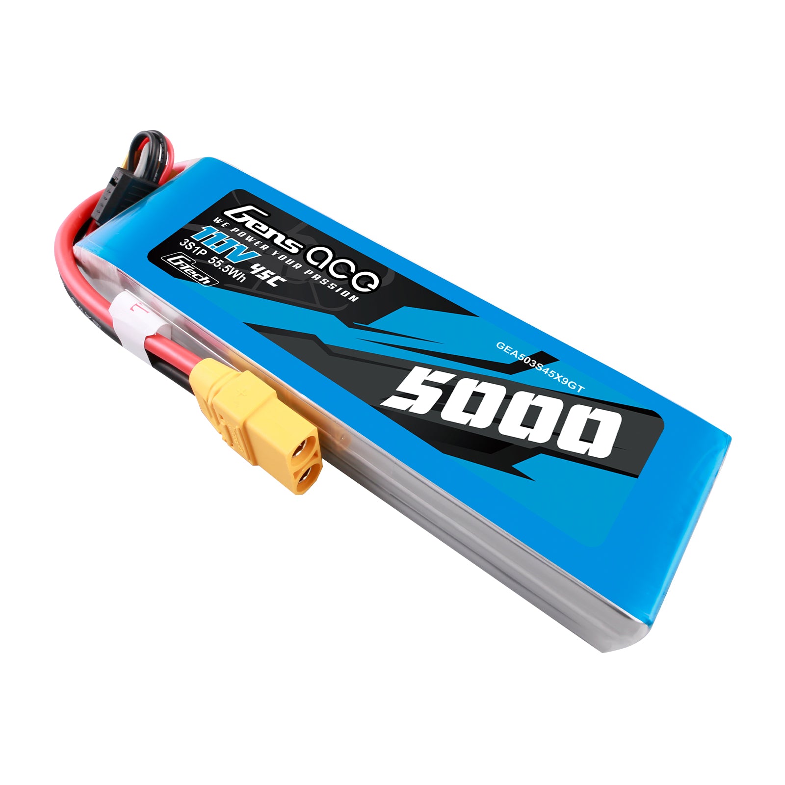 Gens Ace Car Classic 5000mAh 3S 45C 11.1V batterie lipo XT90