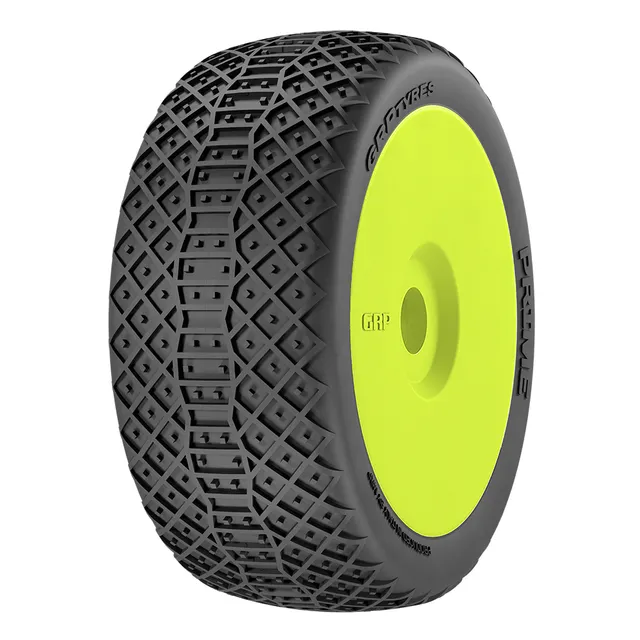 GRP 1:8 Buggy 18 BU Prime N25 pneus jaunes paire