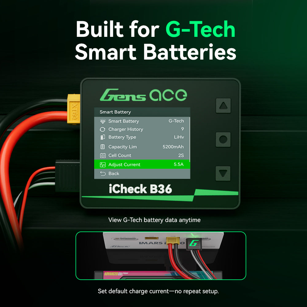 Gens Ace iCheck B36 testeur batterie LiPo 1-8S