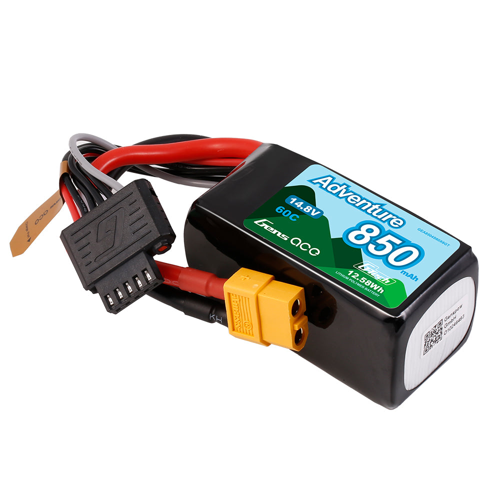 Gens Ace Adventure 850mAh 4S batterie lipo 14.8V 60C XT60