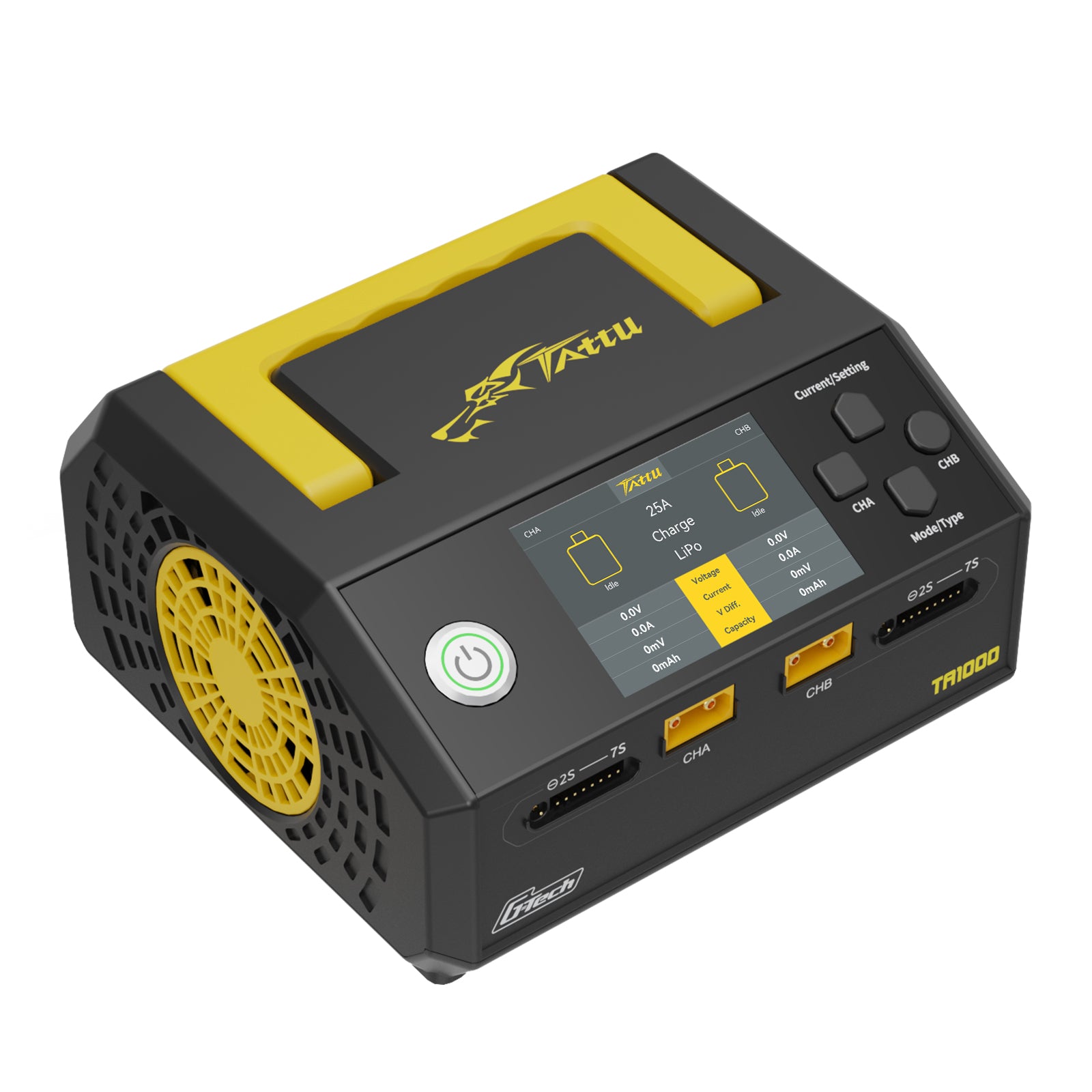 Tattu TA1000 Chargeur Smart 2 Voies AC 1000W 50A