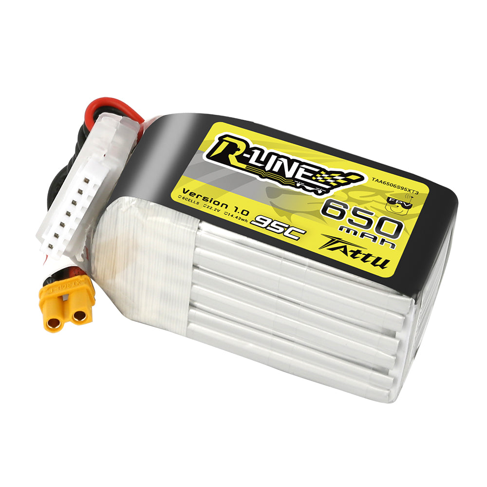Gens Ace Tattu R-Line 650mAh 6S batterie LiPo XT30 95C