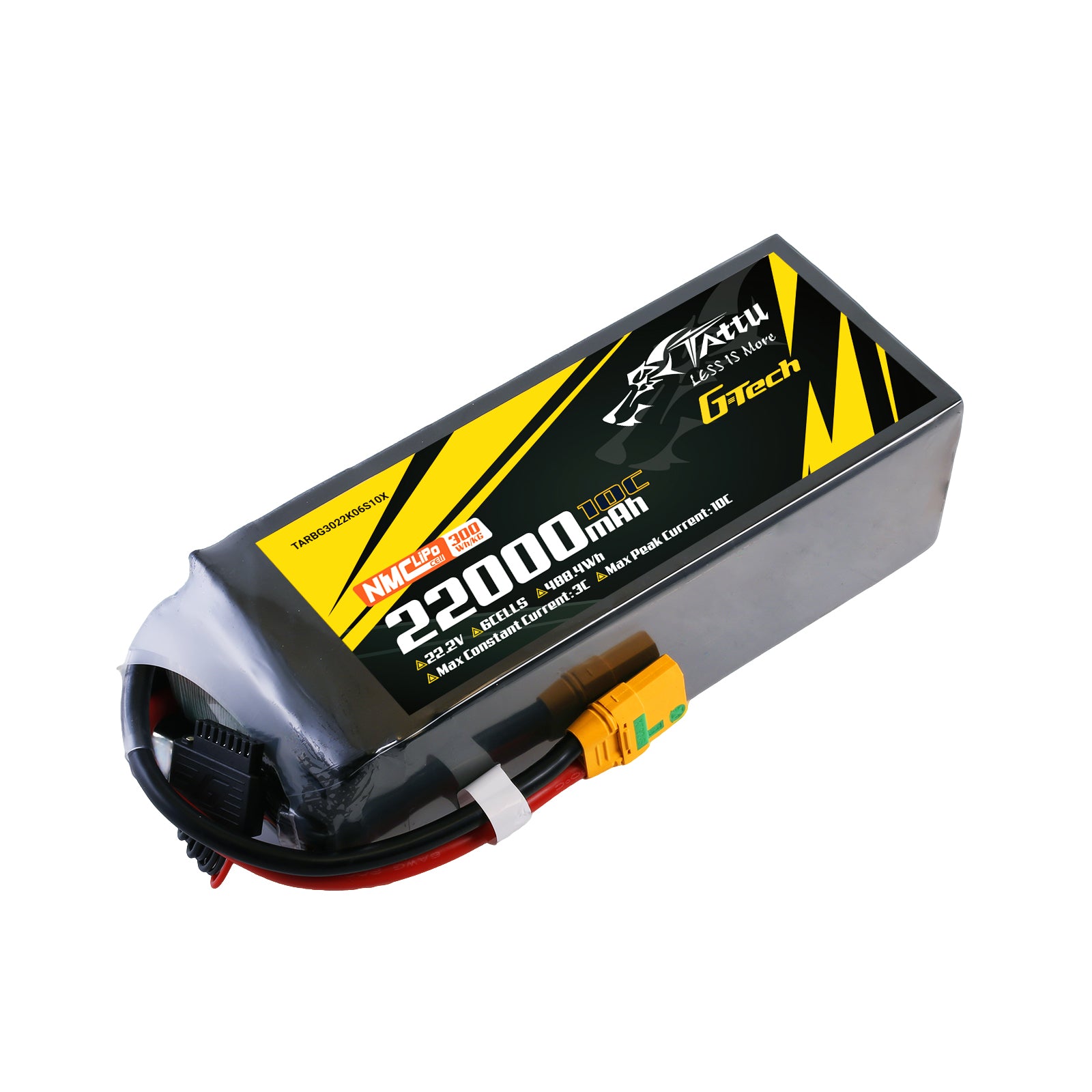 Tattu Semi-Solid batterie lipo 22000mAh 6S 22.2V XT90S-F