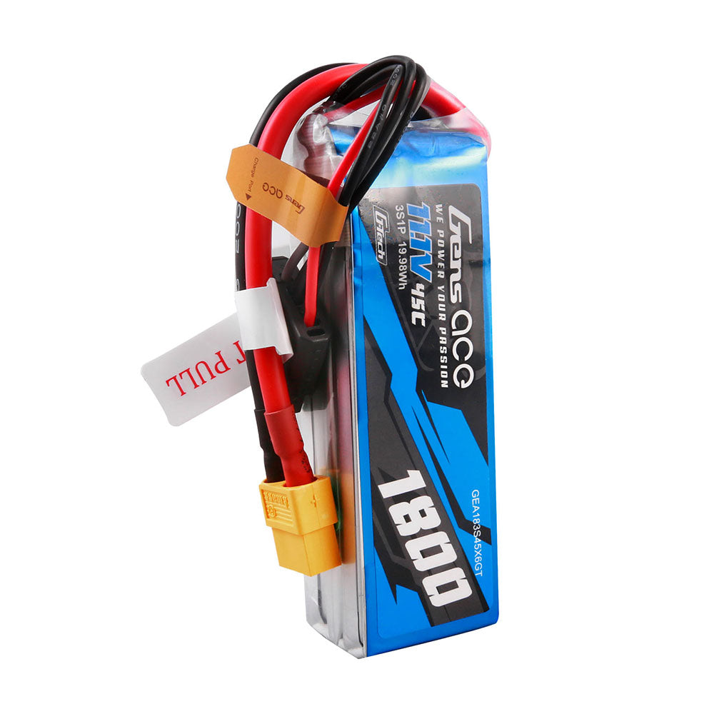 Gens Ace Car Classic 1800mAh 3S 45C Batterie Lipo 11.1V XT60
