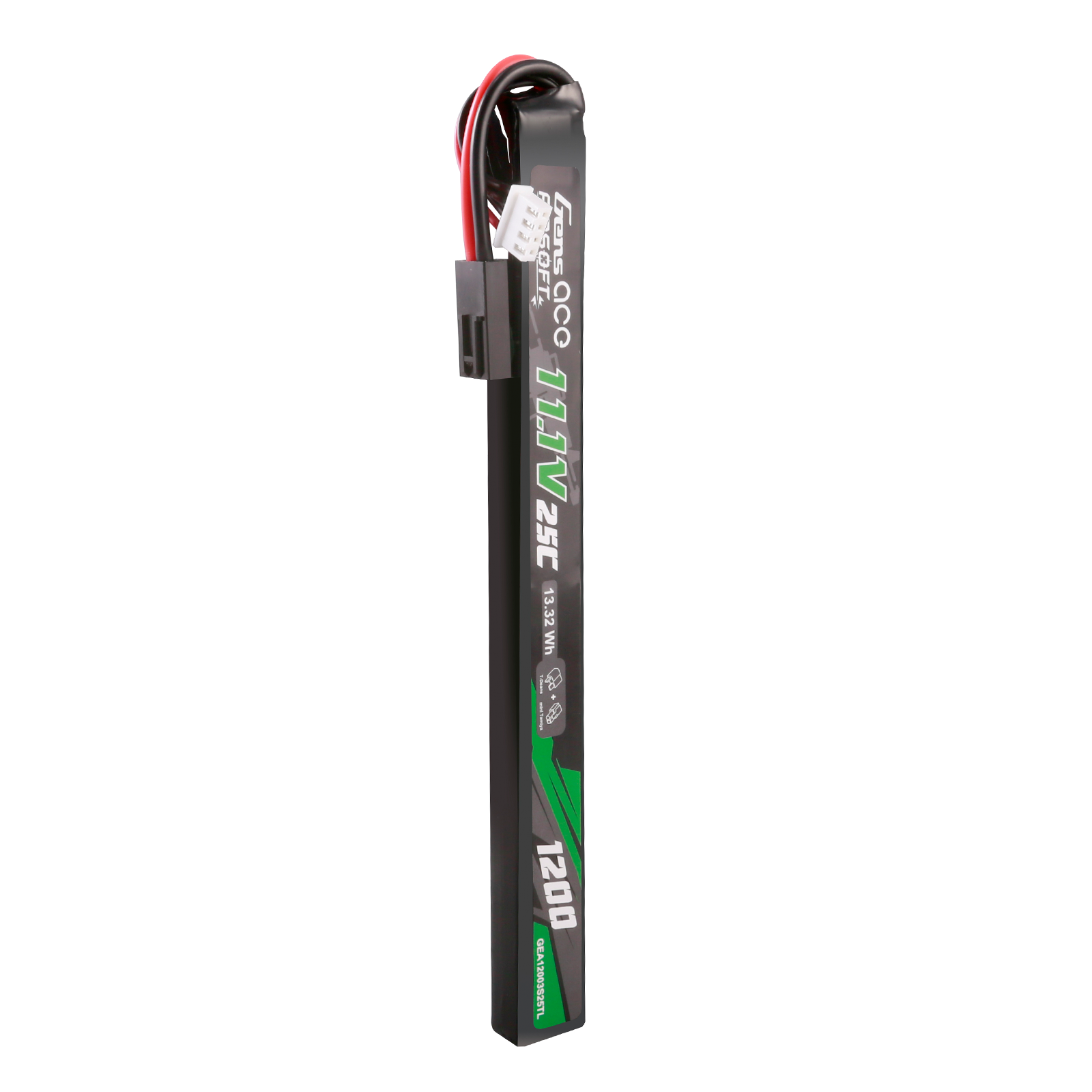 Gens Ace Airsoft 1200mAh 3S 25C batterie LiPo Tamiya