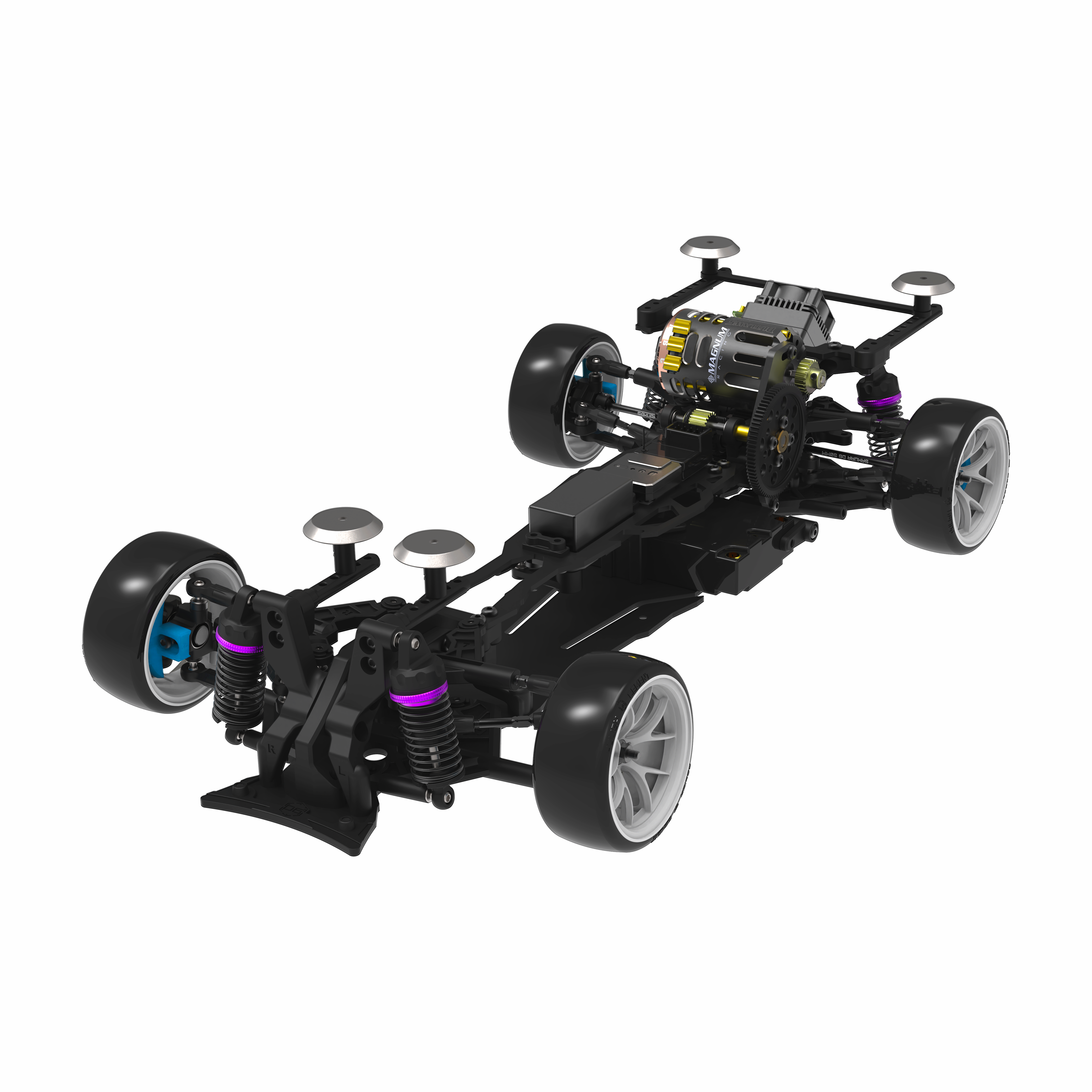 3Racing Sakura D6S kit drift 1/10 fibre courroie