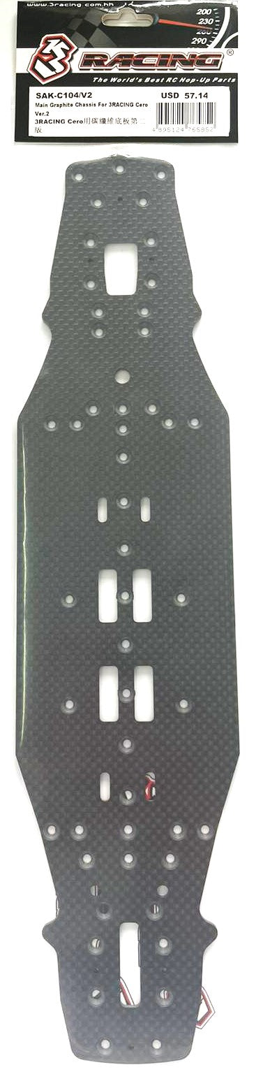 3Racing Cero SAK-C104/V2 châssis graphite Ver.2