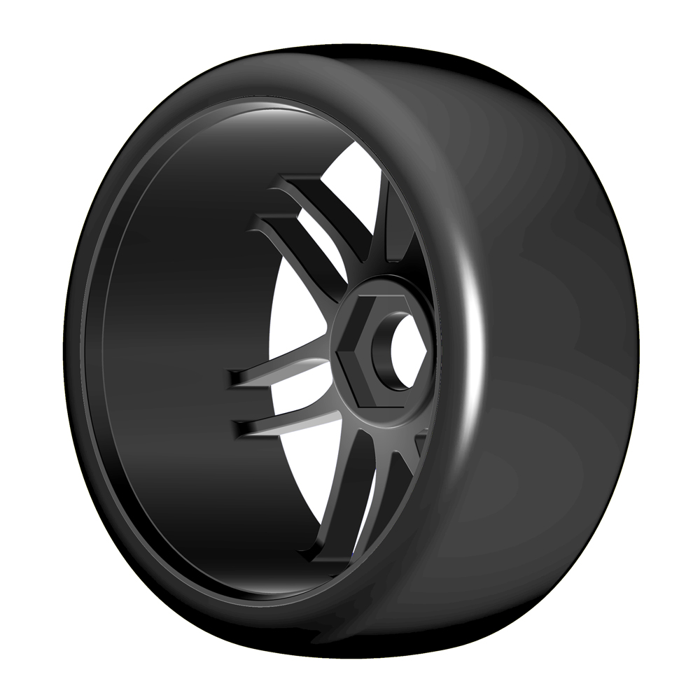 GRP 1:8 GT GTX02-S3 pneus slick S3 collés paire