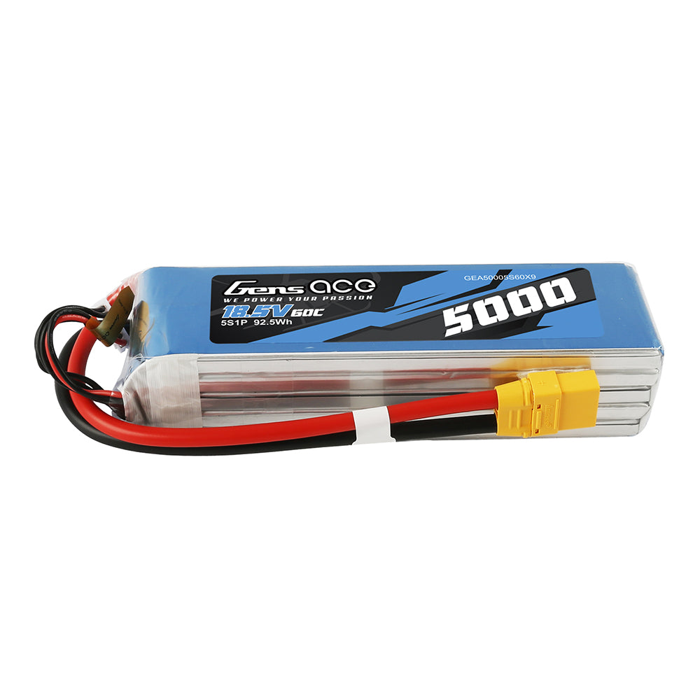 Gens Ace Air Classic 5000mAh 5S batterie LiPo 60C XT90