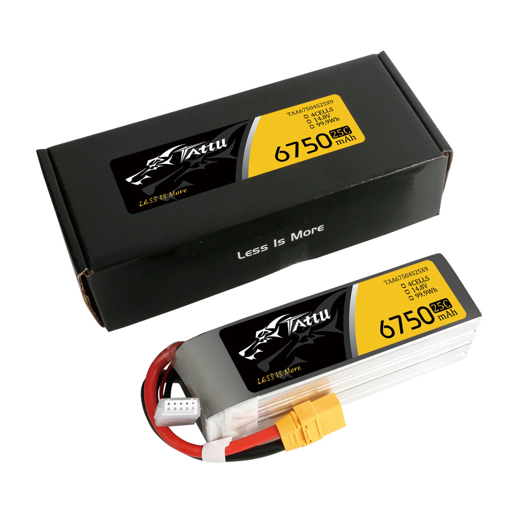 Tattu UAV Classic 6750mAh 4S 25C batterie LiPo XT90 14,8V