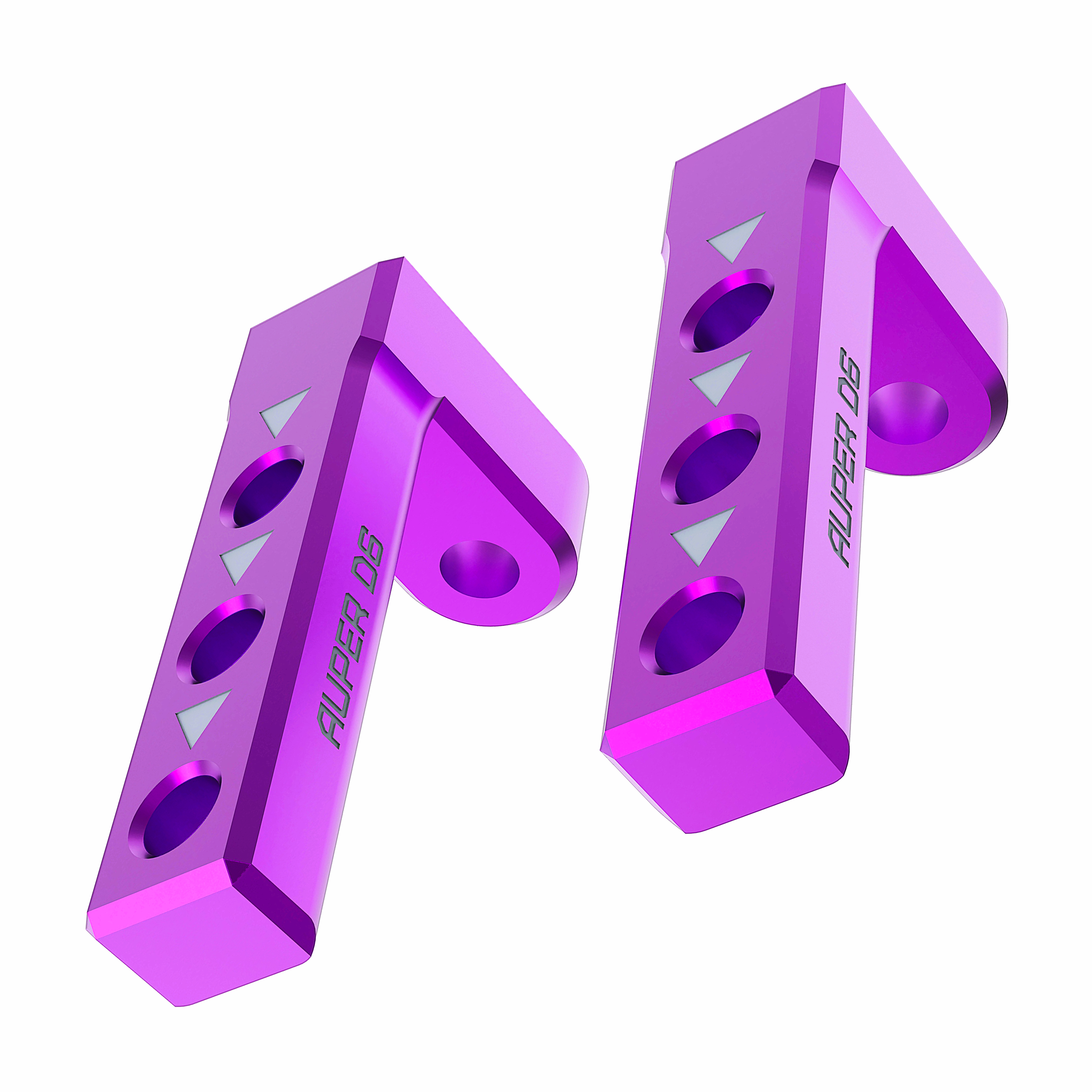 3Racing AuperD5 SAK-D6819 Plots carrosserie avant alu bleu