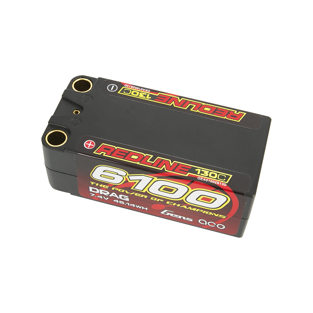 Gens Ace Redline 1.0 batterie shorty 6100mAh 2S 130C bullet