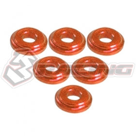 3Racing Parts Cale M8x2mm Support Amortisseur Noir x6