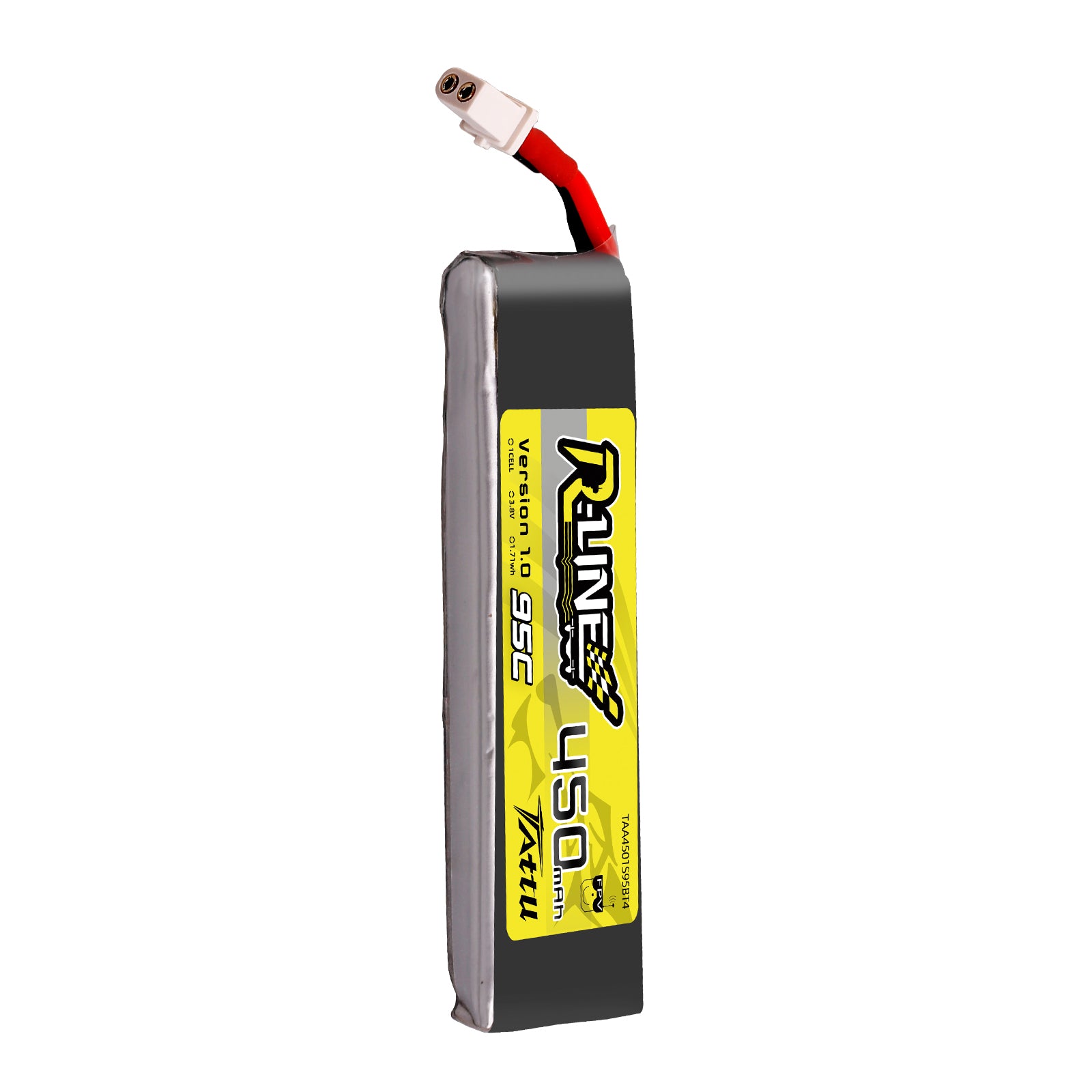 Tattu R-Line 450mAh 1S 95C Batterie Lipo 3.8V BT2.0 x4