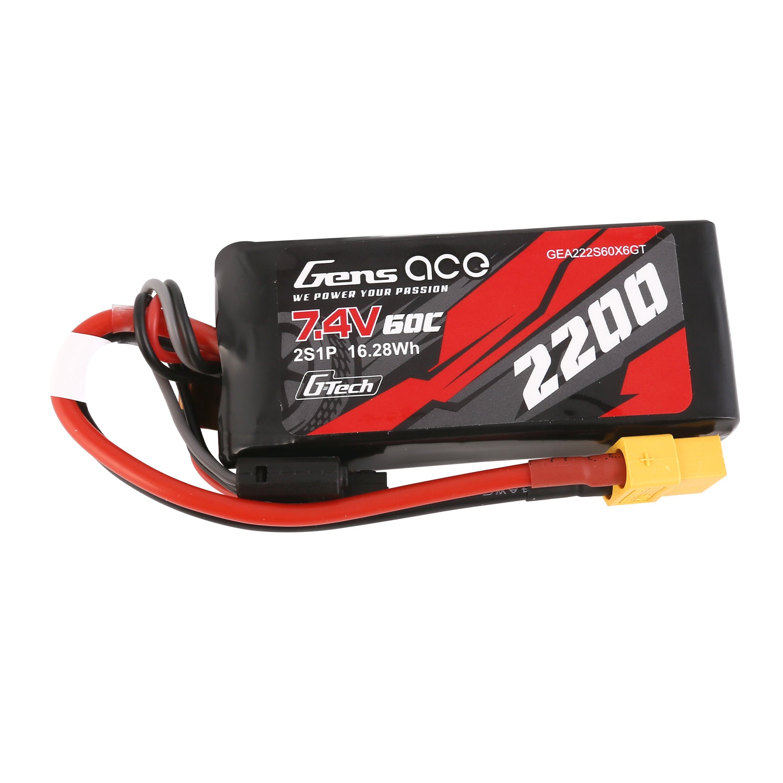 Gens Ace Car Classic 2200mAh 2S 60C batterie LiPo XT60