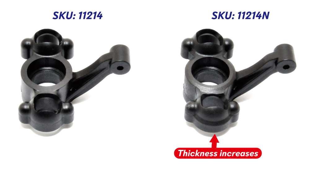 Hobao Car Parts 11214N fusées avant TT2.0 TT10
