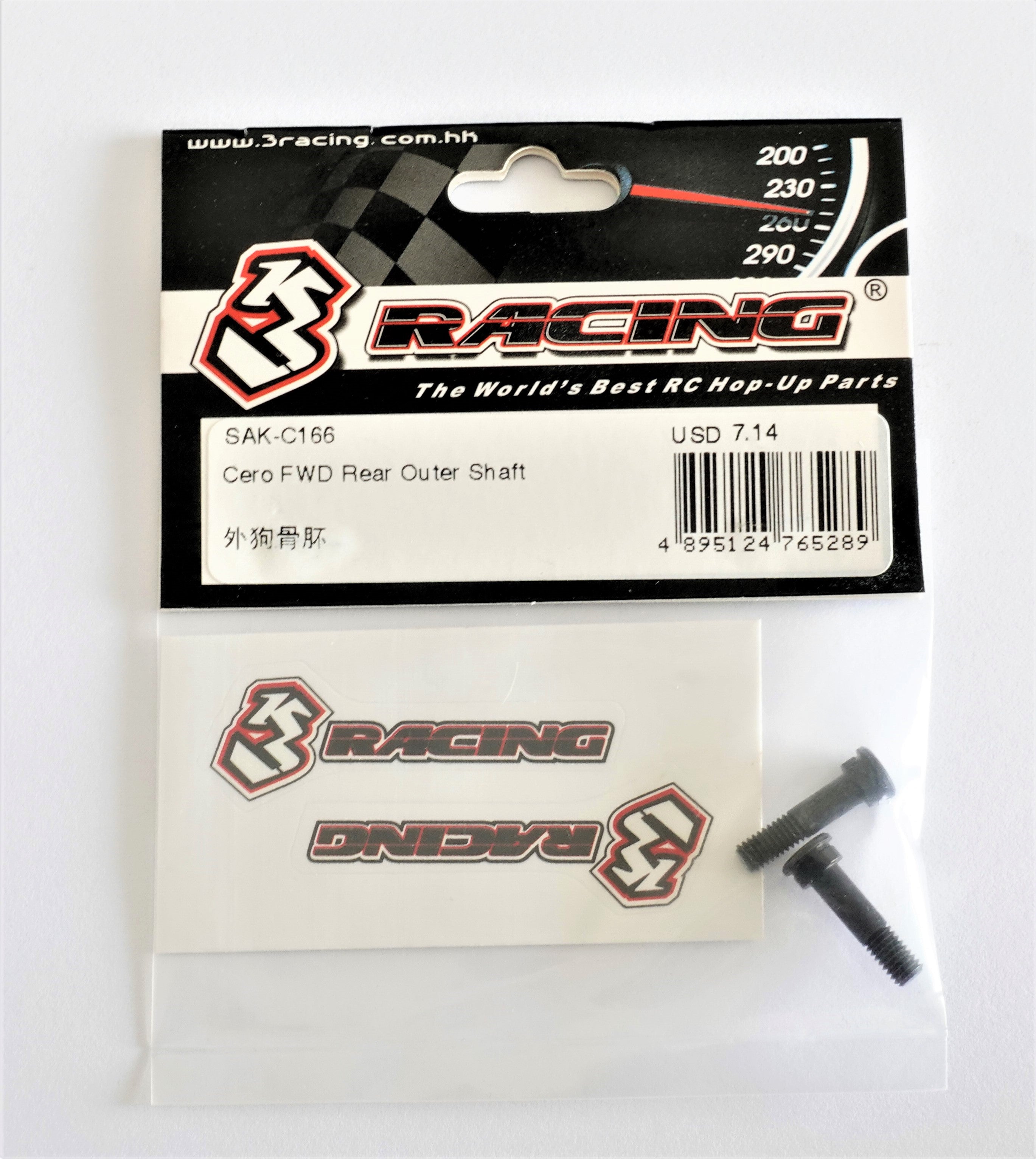 3Racing Cero SAK-C166 Arbre Arrière pour Cero FWD