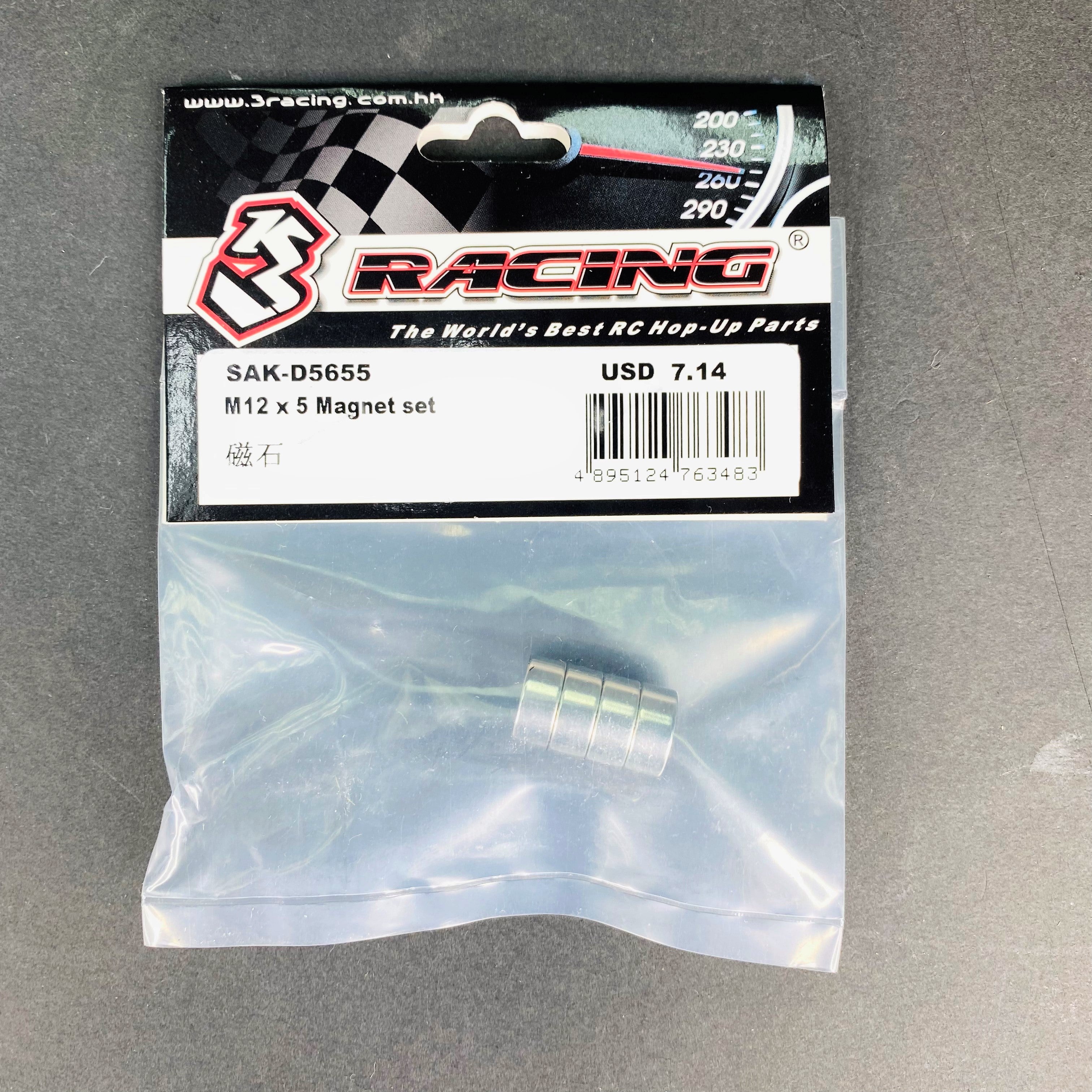 3Racing Sakura SAK-D5655 Kit Aimants M12x5 D5