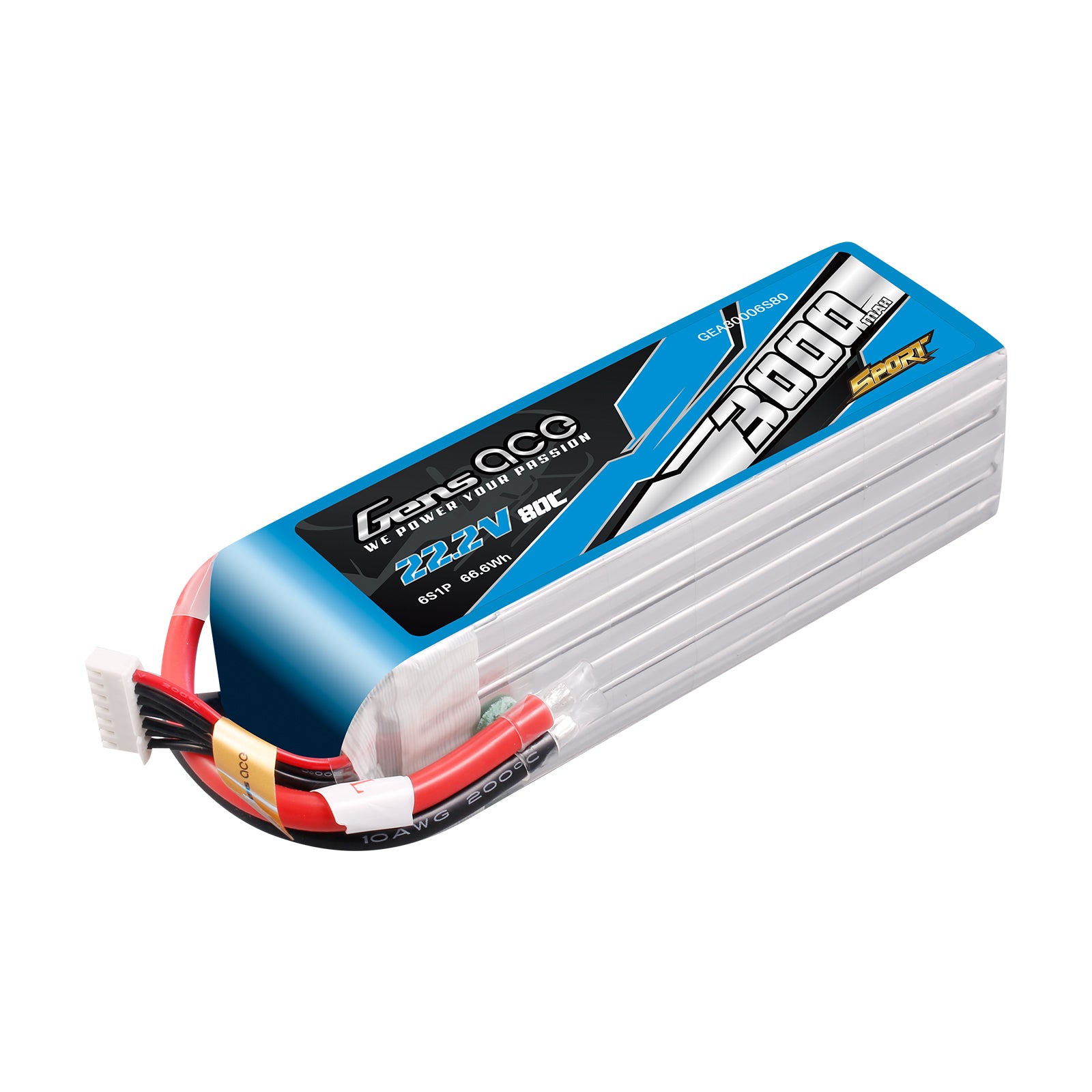 Gens Ace Sport Series 3000mAh 6S batterie LiPo 22,2V F5B