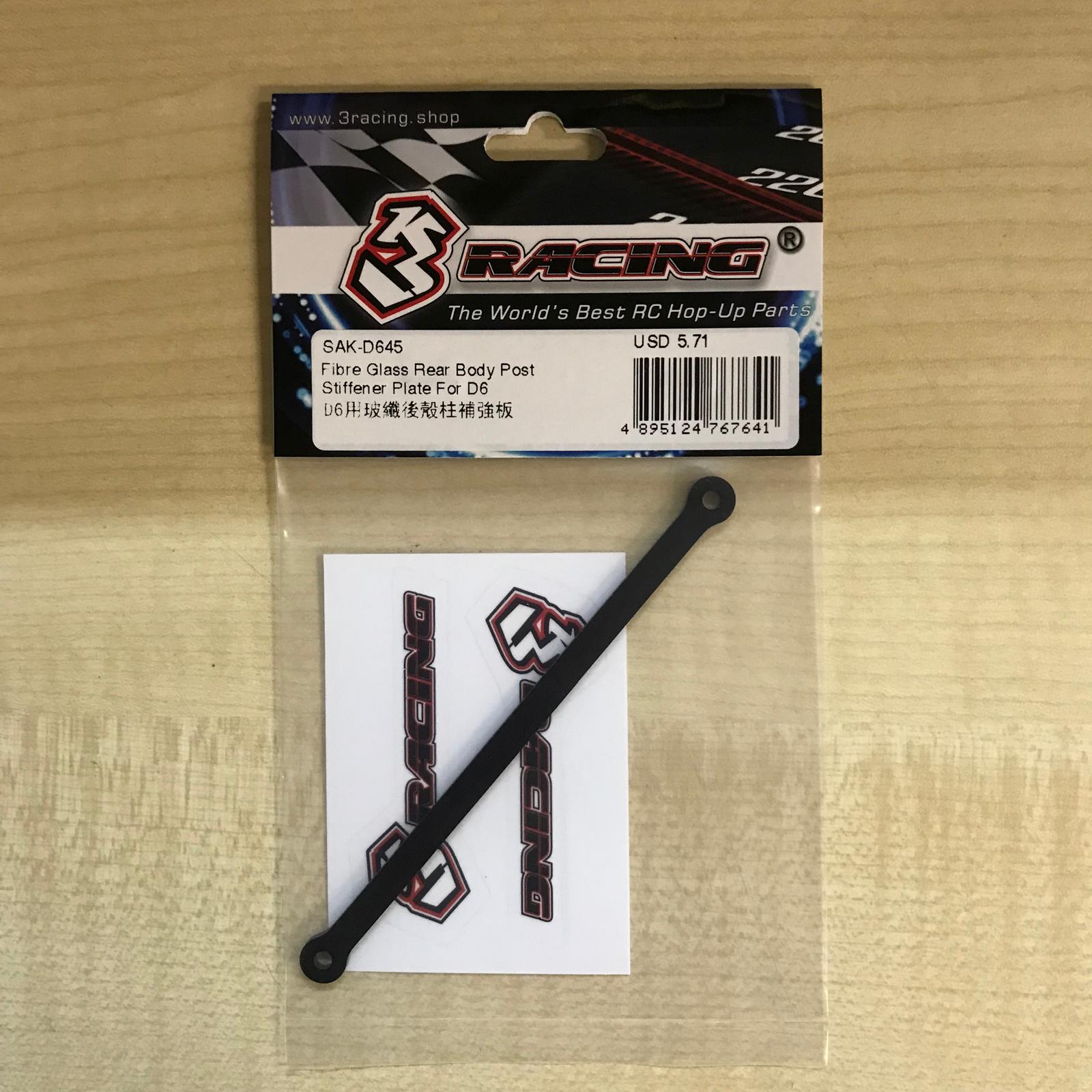 3RACING Sakura SAK-D645 renfort arrière fibre D6