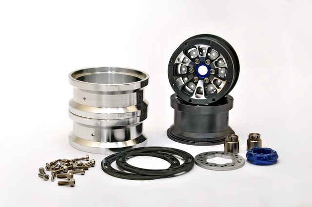 Hobao 230117B Roues Beadlock 1.9 6 Branches Noires