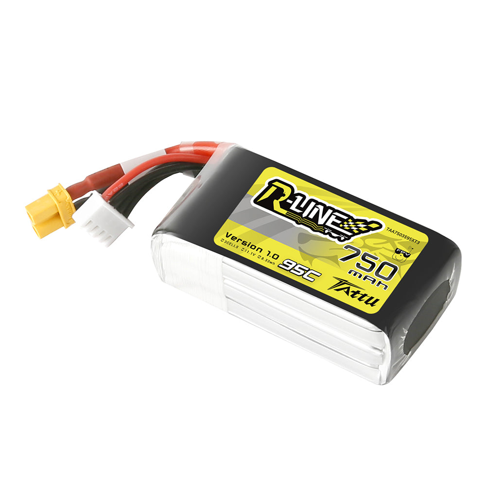 Tattu R-Line 750mAh 3S 95C batterie LiPo FPV XT30
