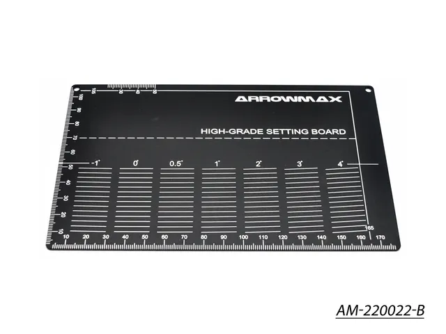 Arrowmax Set Up Tools Planche Réglage Mini 4WD 1/32 Noire