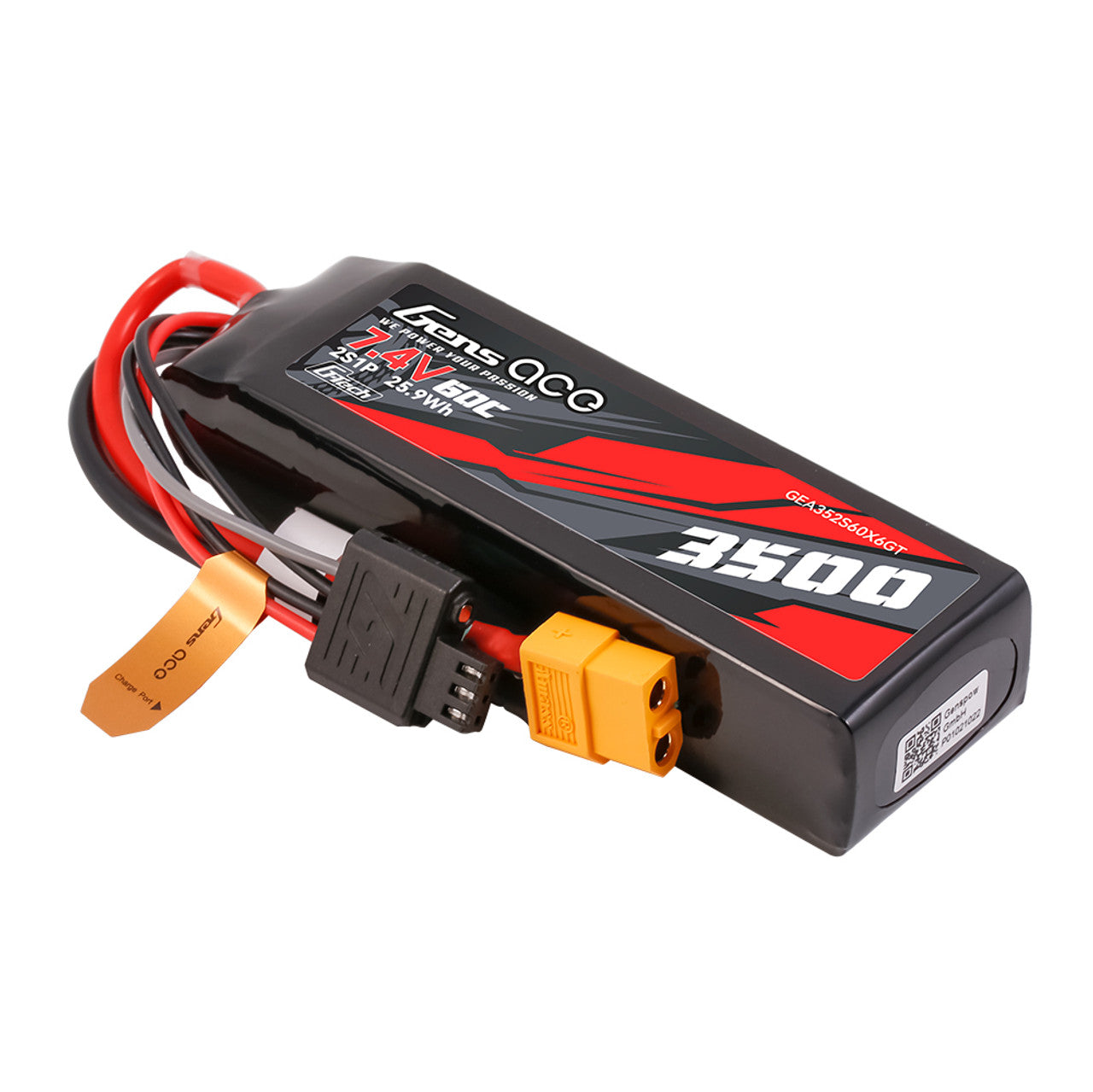 Gens Ace Car Classic batterie lipo 3500mAh 2S XT60 60C