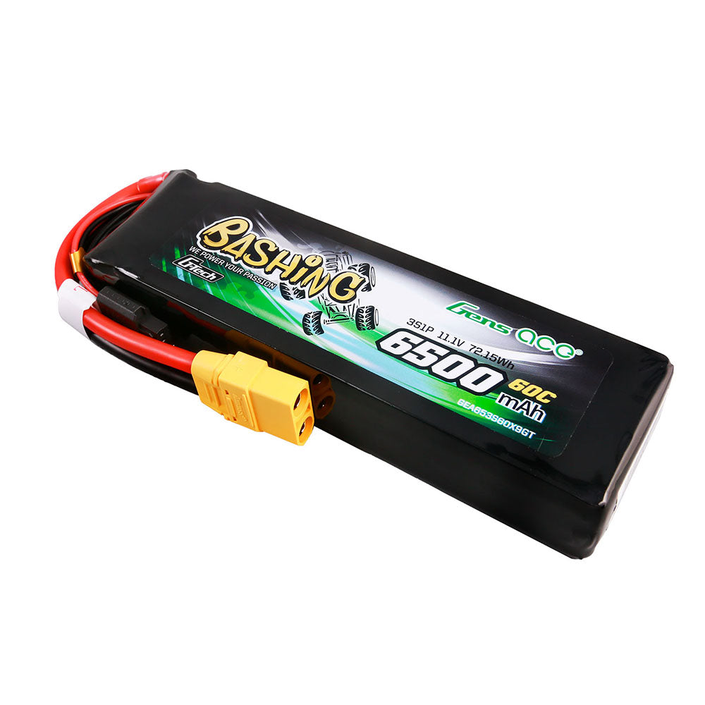 Gens Ace Bashing 6500mAh 3S 60C Batterie Lipo XT90 1/8