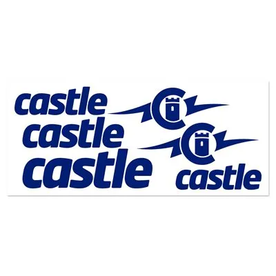 Castle Vinyl Decals stickers RC vinyle noir lot 6