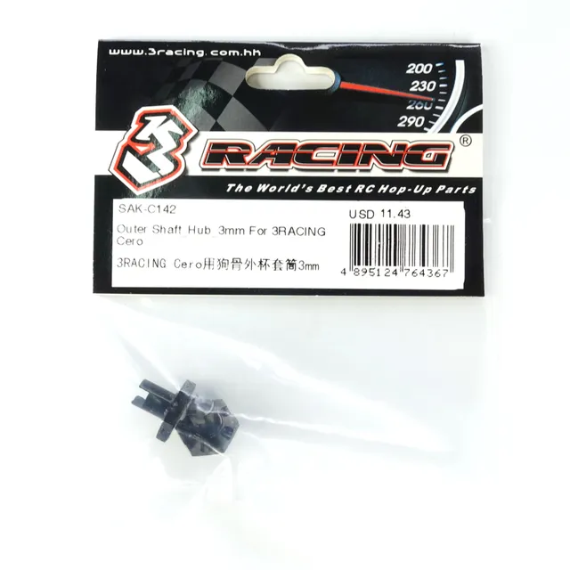 3Racing Cero SAK-C142 axe moyeu 3mm Ultra FWD