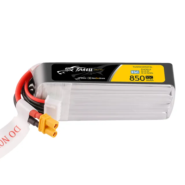 Tattu FPV 850mAh 4S 95C batterie LiPo long XT30U-F 15.2V