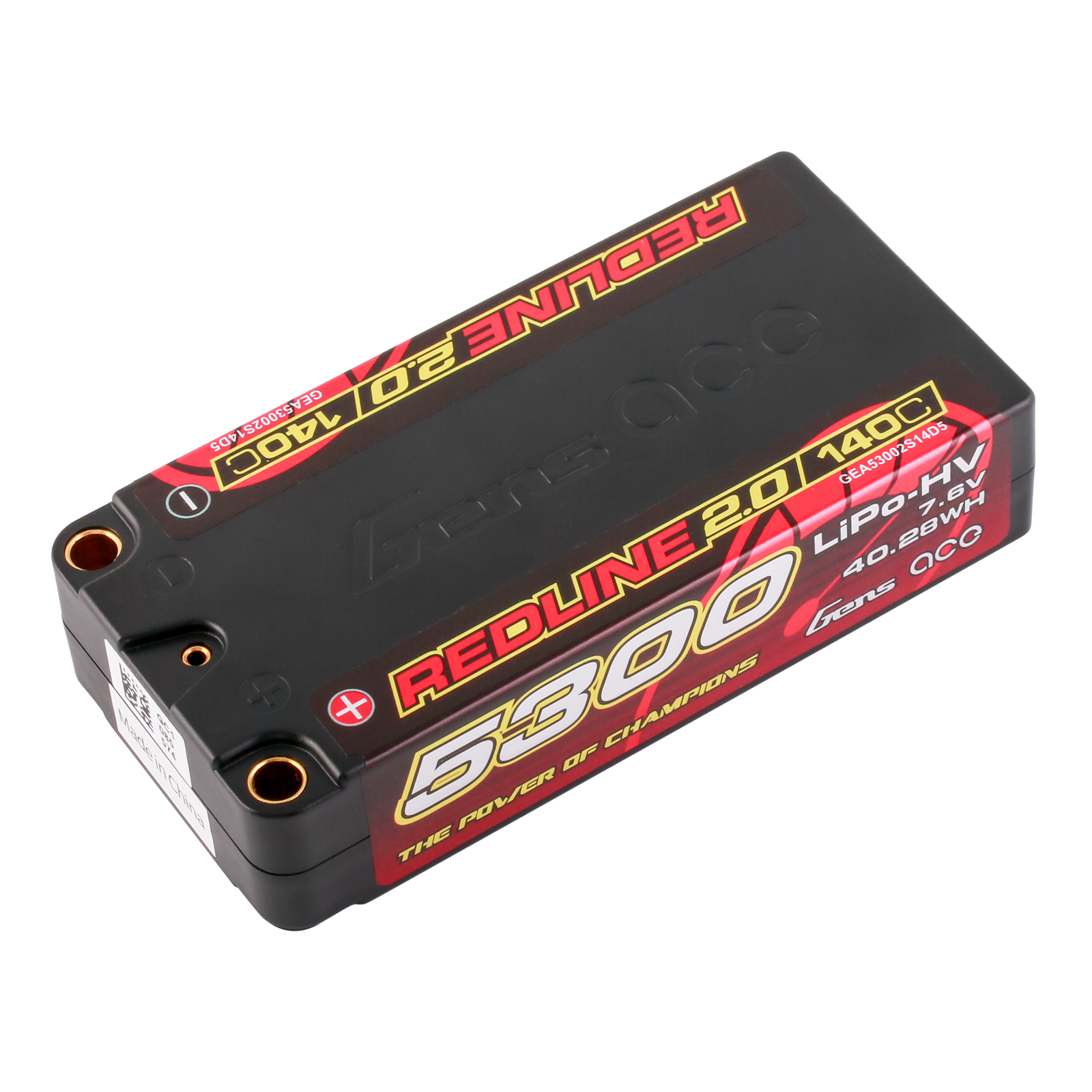 Gens Ace Redline 2.0 5300mAh 2S Shorty batterie HV 140C