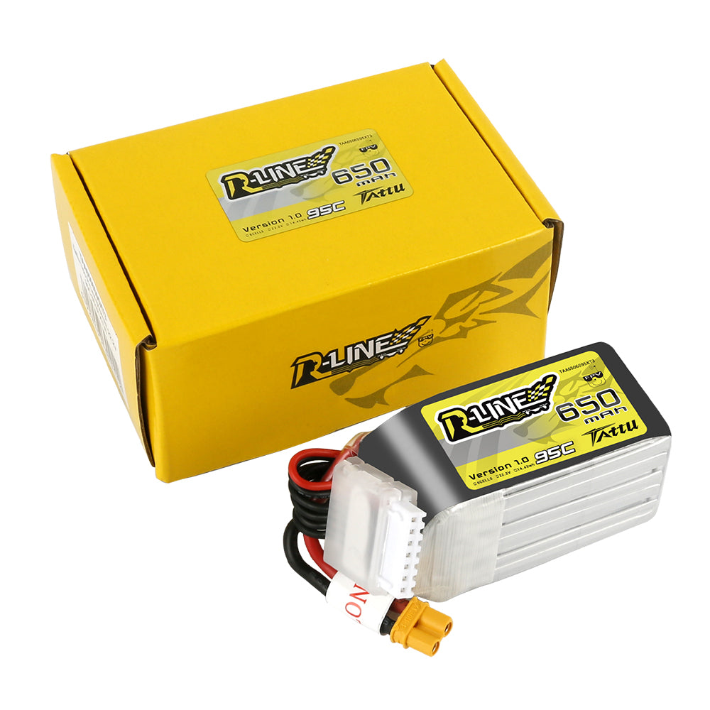Gens Ace Tattu R-Line 650mAh 6S batterie LiPo XT30 95C