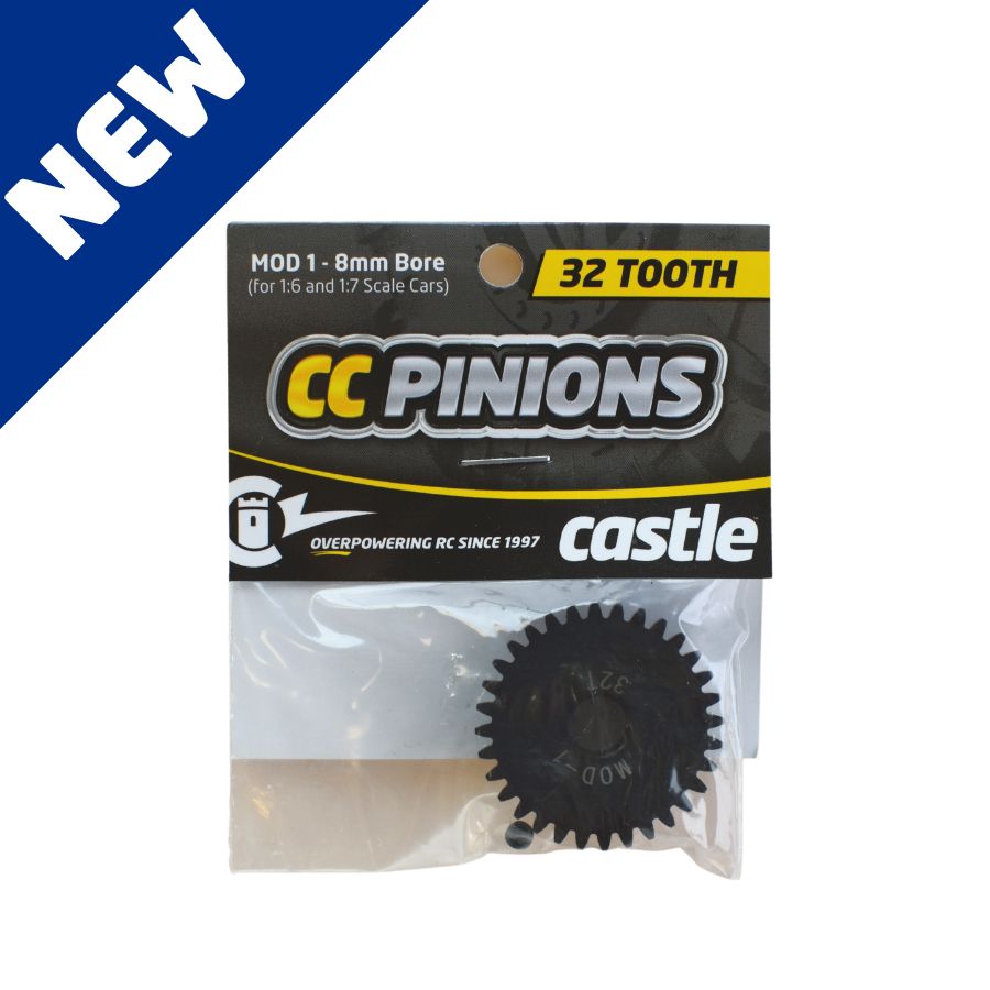 Castle CC Pinion pignon Mod 1 8mm acier 22T-48T