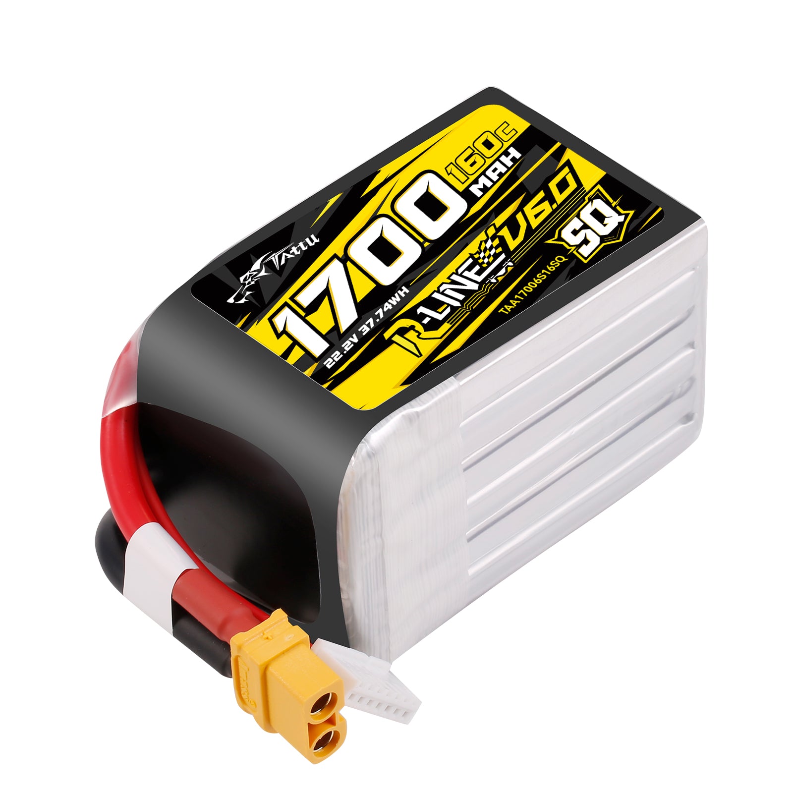 Tattu R-Line 1700mAh 6S 22.2V batterie LiPo 160C XT60