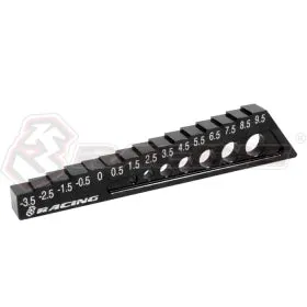 3RACING TOOLS ST-004/5 jauge droop châssis noir -3.5/9.5