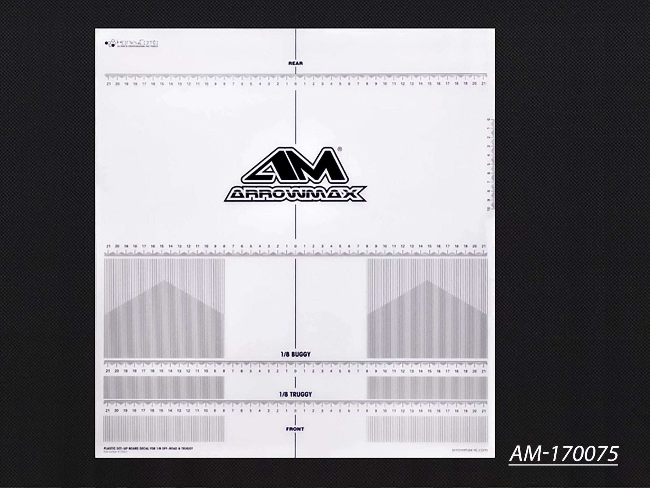 Arrowmax sticker planche réglage 1/8 Off-Road AM-170075