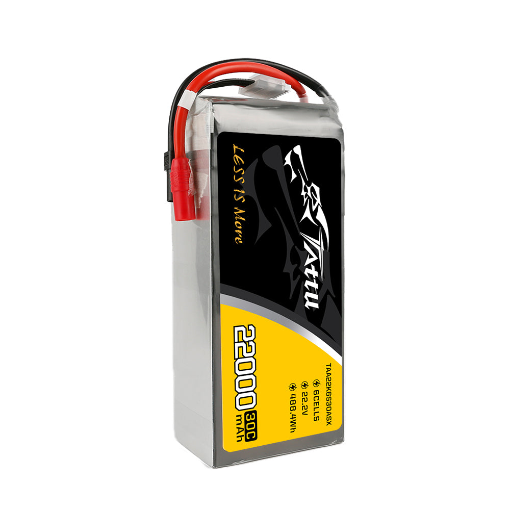 Tattu batterie LiPo 6S 22000mAh 30C AS150 XT150 drone