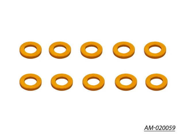 Arrowmax Alu Shims 4x7x1 cales orange x10 AM-020059